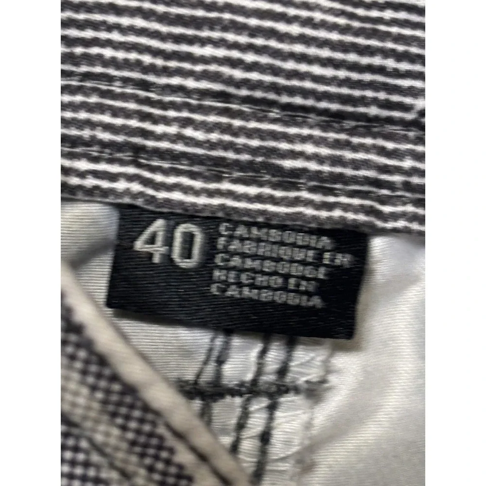 O'Neill Mens Gray Striped Hybrid Board Shorts Swim Trunks Size 40